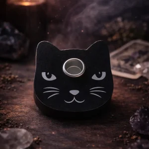Portavelas Gato Místico