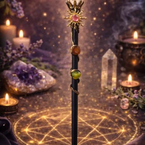 Varita Ritual de Cuarzo Rosa