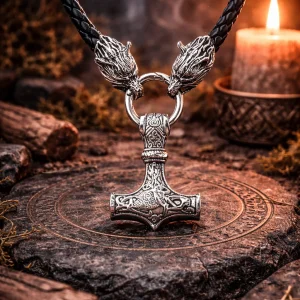 Colgante fuerza de Odín - Martillo Nórdico (Mjölnir)