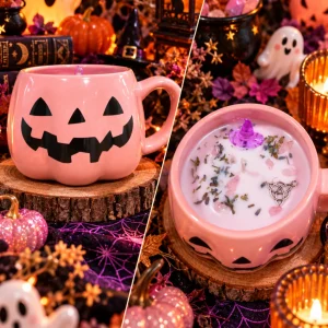 Vela decorativa «Pink Witch»